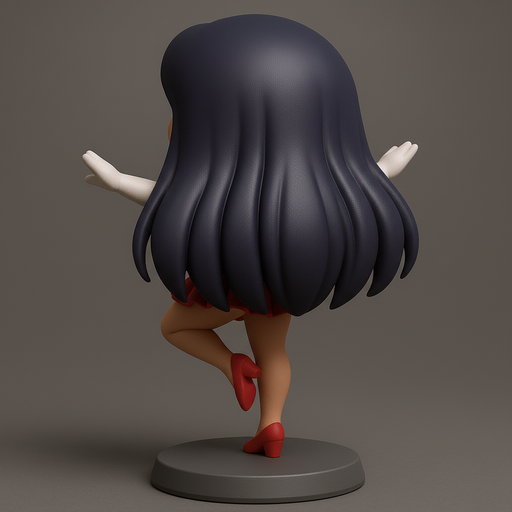 face anatomy 3d model-create 3d face model from photo_Charming 3D Sailor Scout Figurine