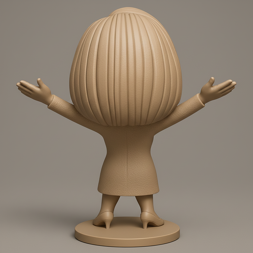 face anatomy 3d model-create 3d face model from photo_Uplifting Chibi Figurine: Spread Joy & Positivity