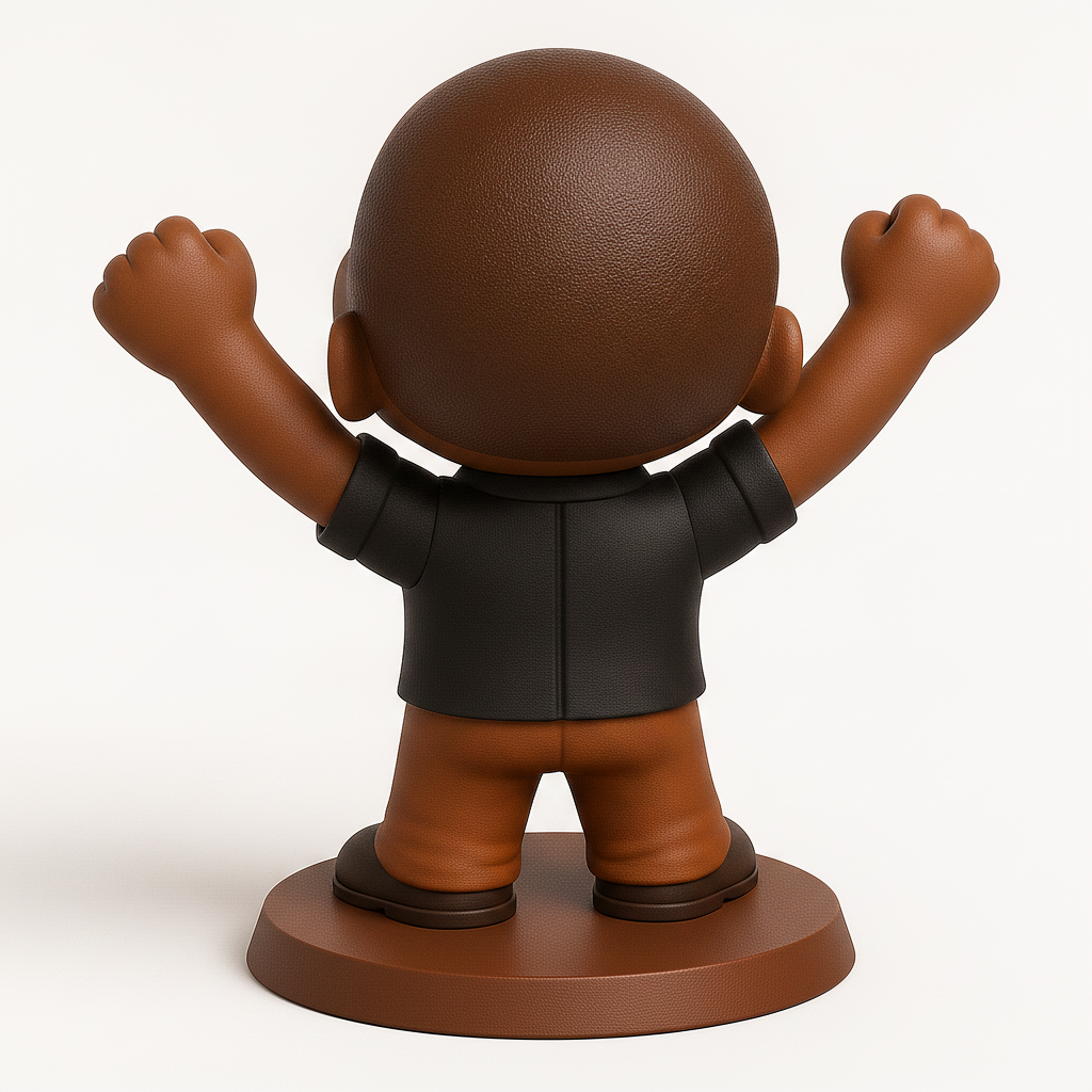 face to 3d model ai-3D portrait printing from photo_Victory Pose Figurine: Inspire Your Workspace!
