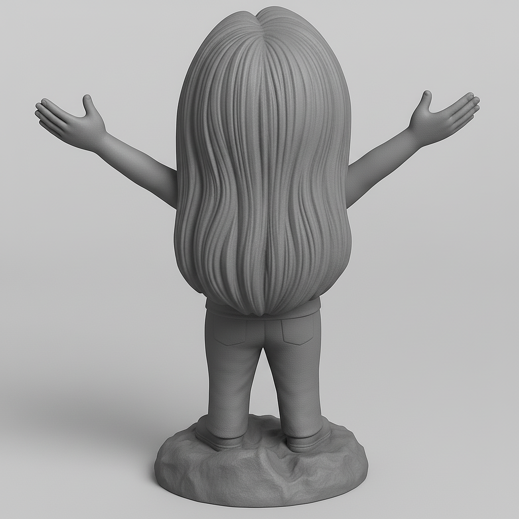 face anatomy 3d model-create 3d face model from photo_Joyful Embrace Figurine