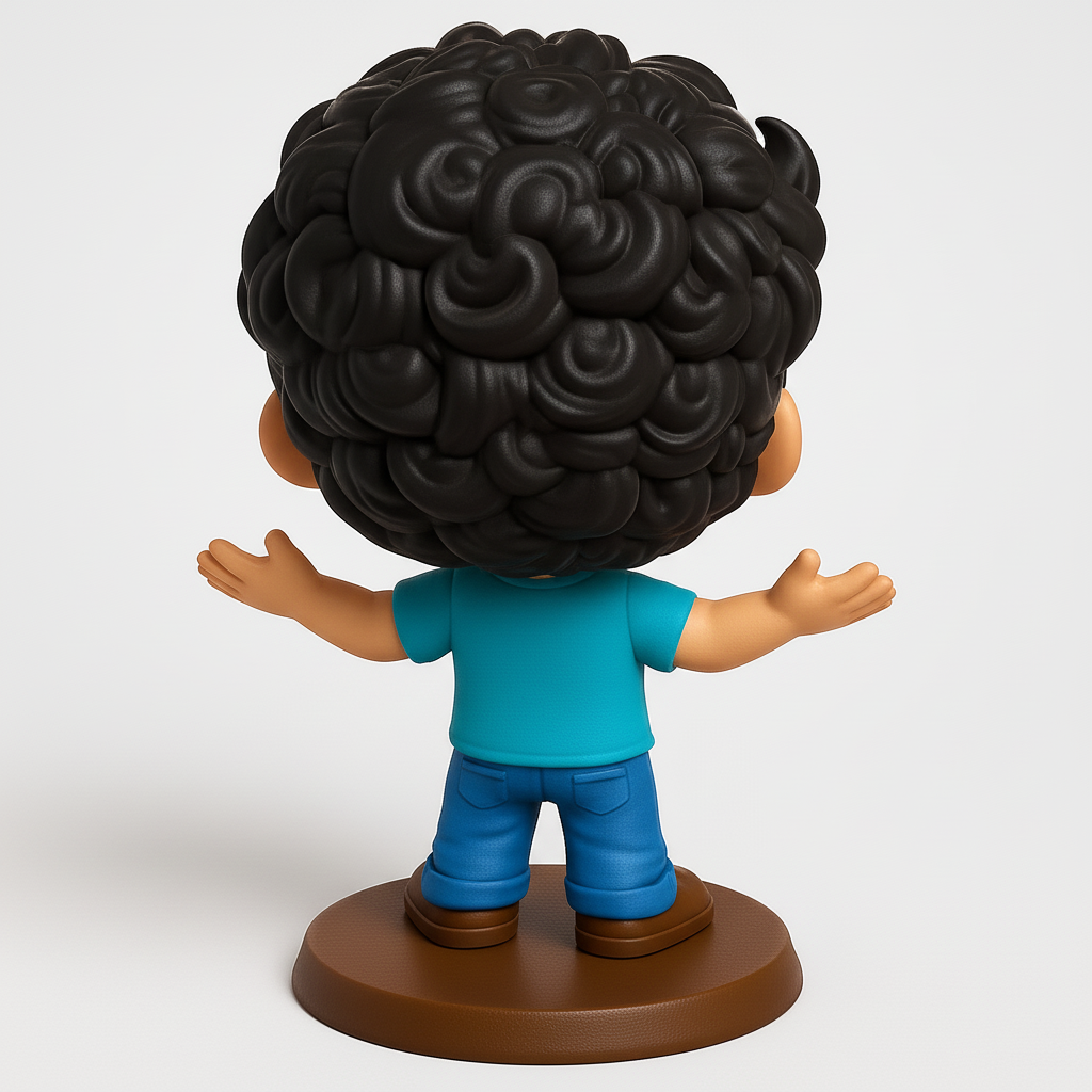 face anatomy 3d model-create 3d face model from photo_Joyful Butterfly Friend Funko-Style Figure