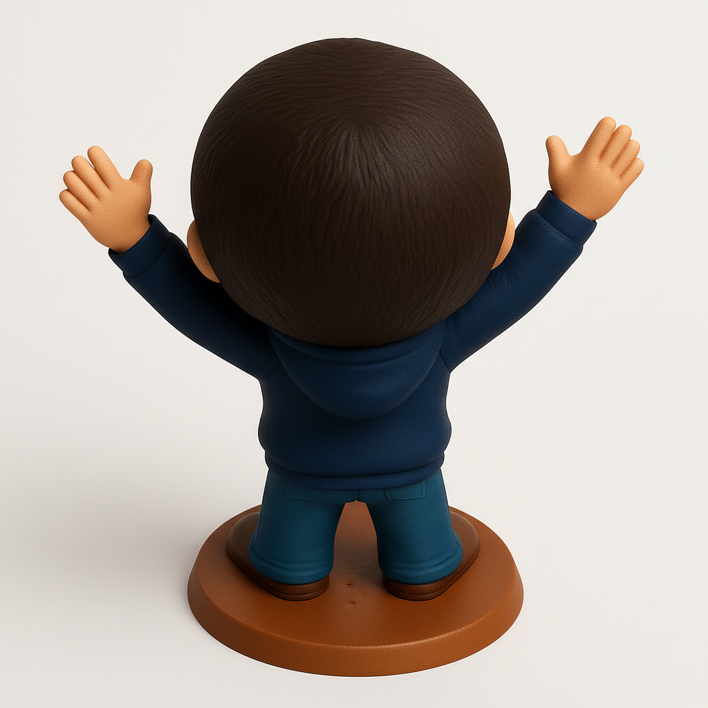 face to 3d model ai-3D portrait printing from photo_Happy Kiddo Figurine - Spread Joy with This 3D