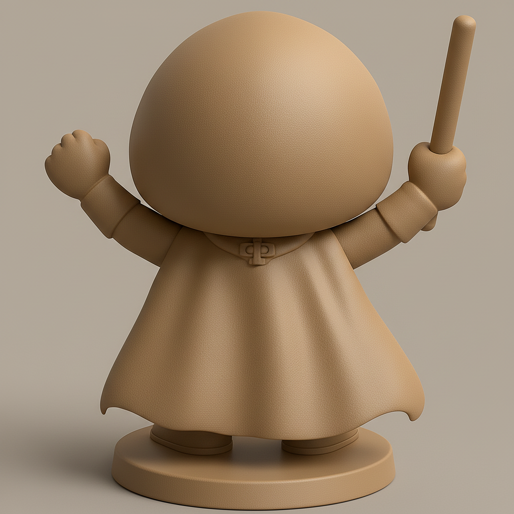 face anatomy 3d model-create 3d face model from photo_Print Your Own Chibi Hero: Staff-Wielding & Ready!