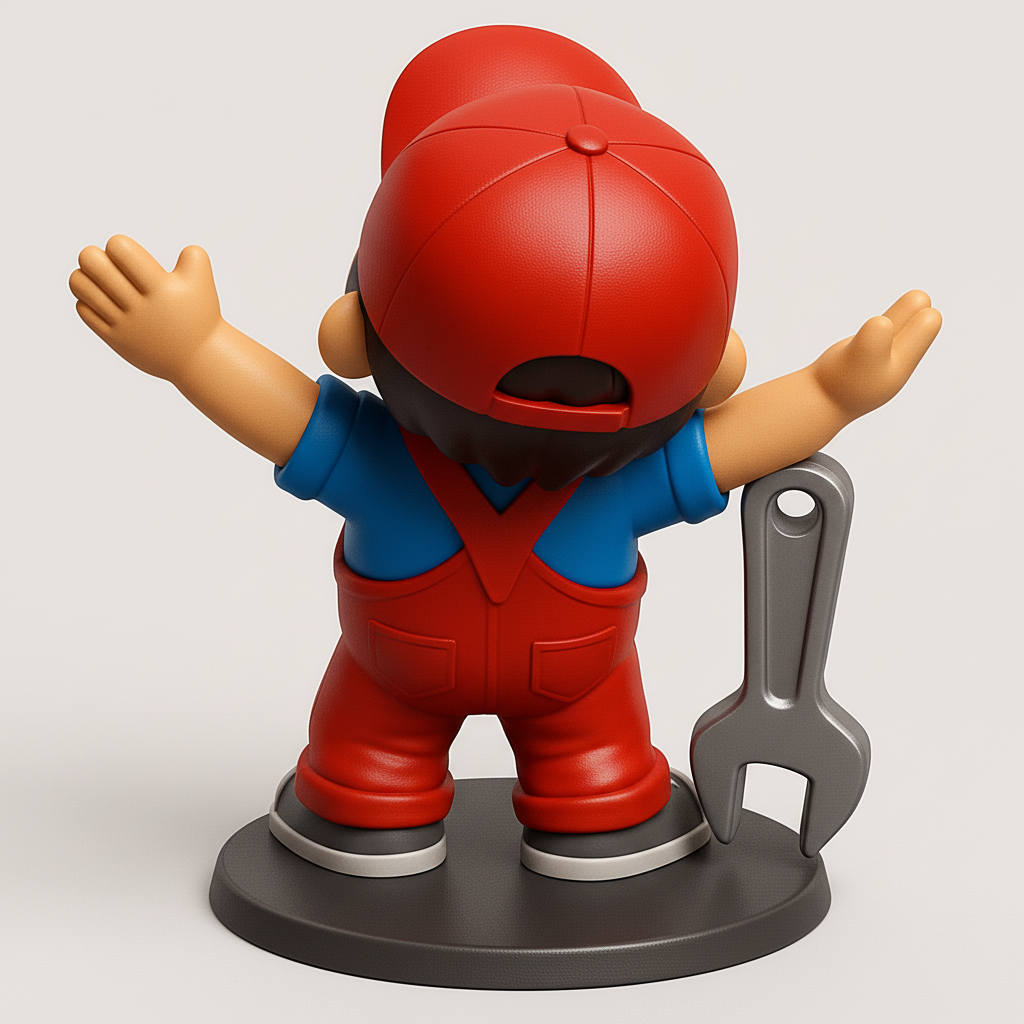 face to 3d model ai-3D portrait printing from photo_Happy Helper Figurine: Print Your Own Smiling Mechanic!