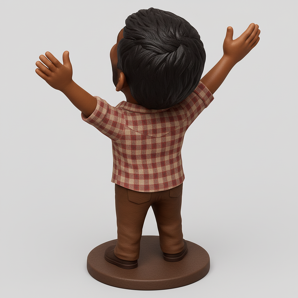 face anatomy 3d model-create 3d face model from photo_Radiant Joy Bobblehead: Celebrate Life's Triumphs!