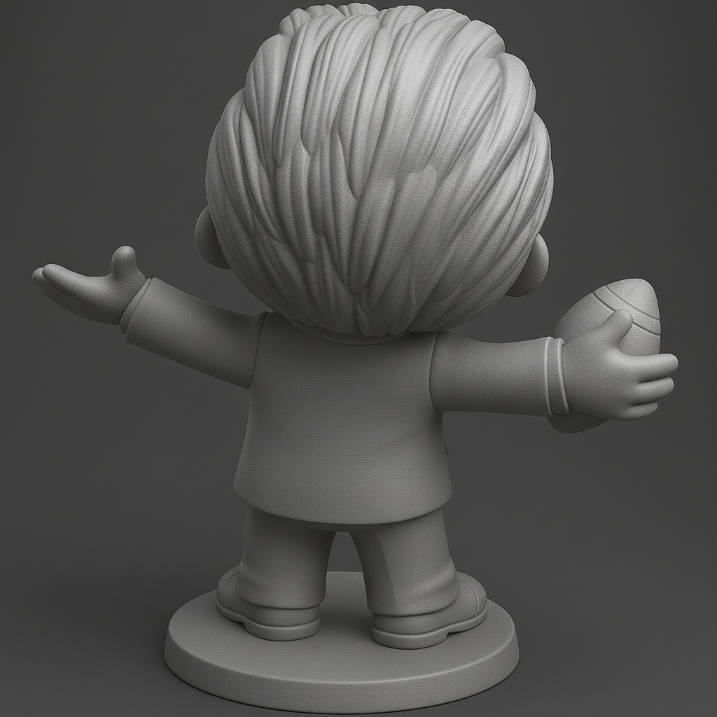 face anatomy 3d model-create 3d face model from photo_Cheerful Football Figure for Your Collection