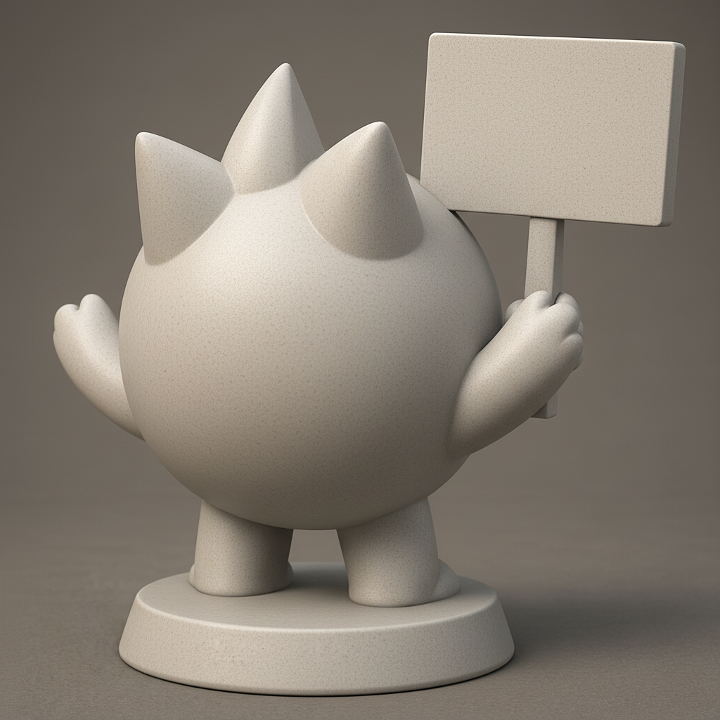 face to 3d model ai-3D portrait printing from photo_Cheerful GM Desk Buddy: Your Daily Dose of Positivity