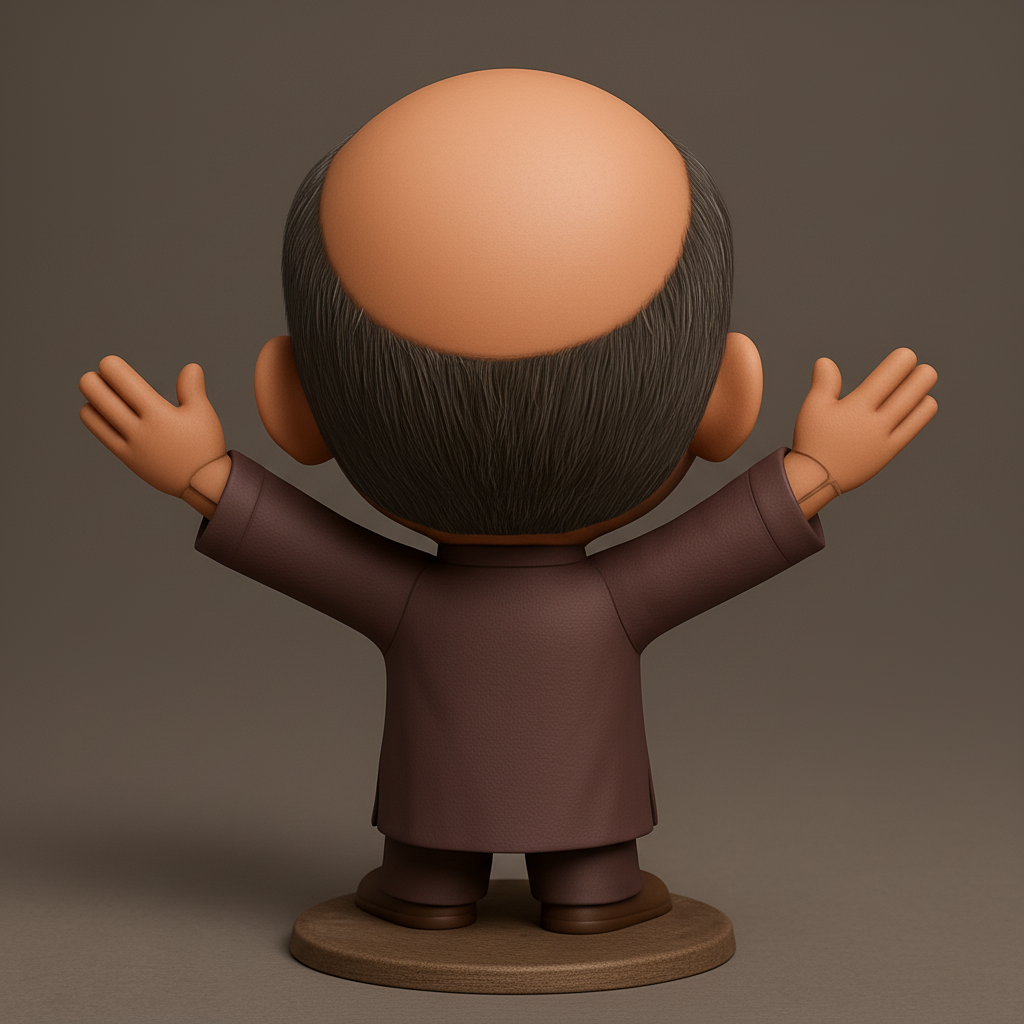 face to 3d model ai-3D portrait printing from photo_Big Smile Figurine: Spread Joy & Positivity!