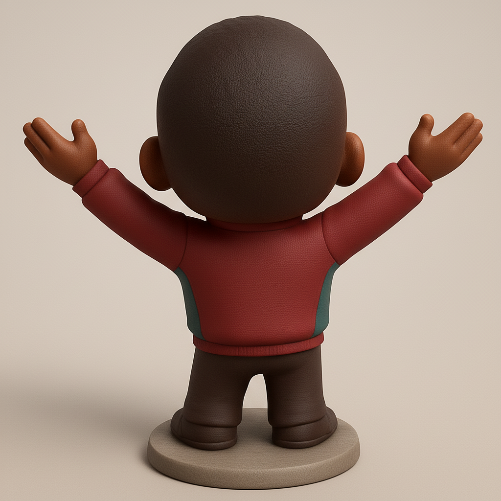 face to 3d model ai-3D portrait printing from photo_Celebrate Joy: Adorable Kid Figurine 3D Print