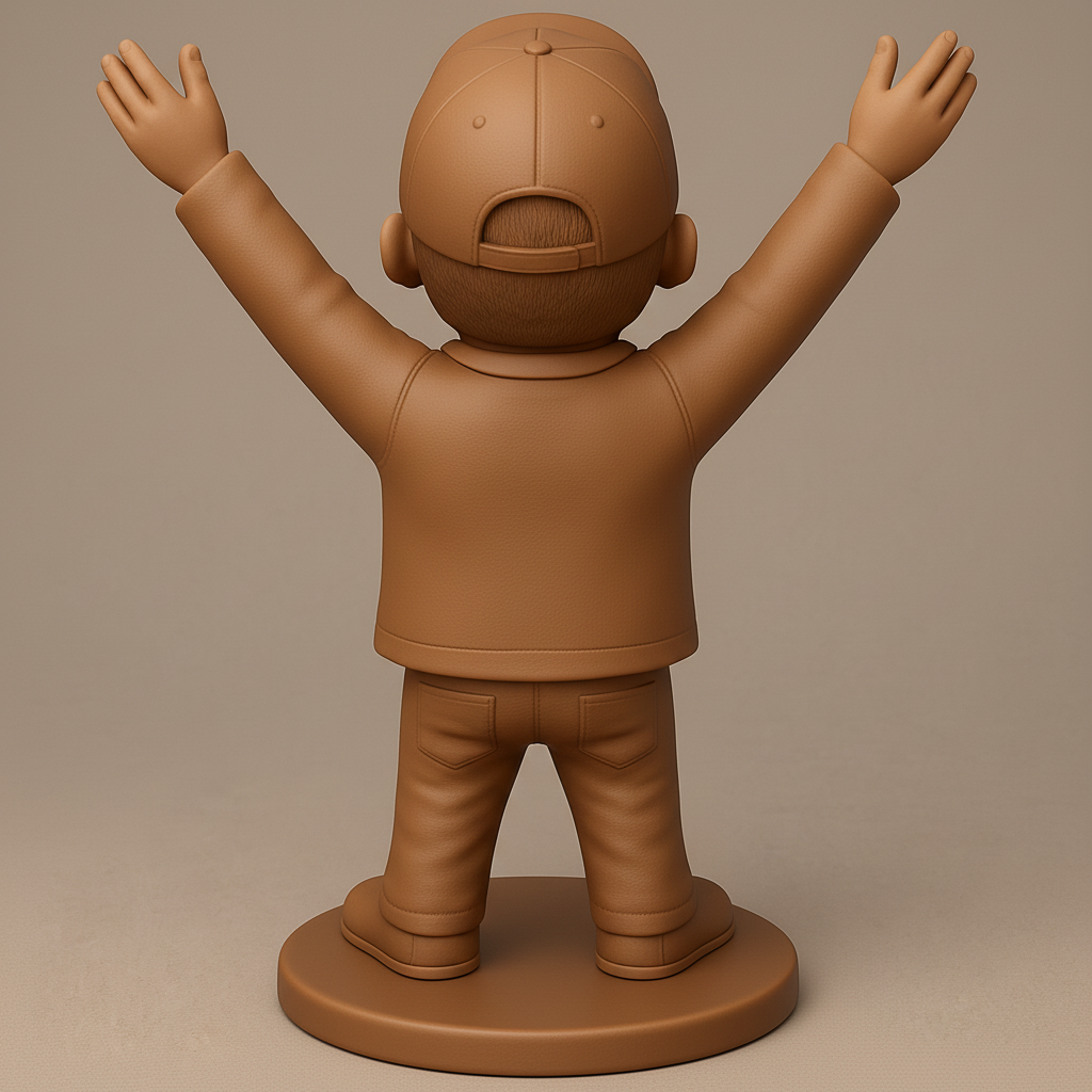 face anatomy 3d model-create 3d face model from photo_Joyful Character Figure for 3D Printing