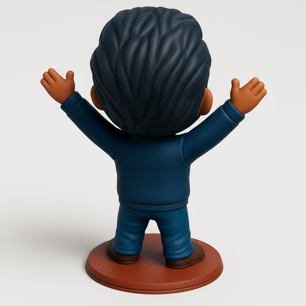 face anatomy 3d model-create 3d face model from photo_Cheers! Happy Man Figure for Desk Decor