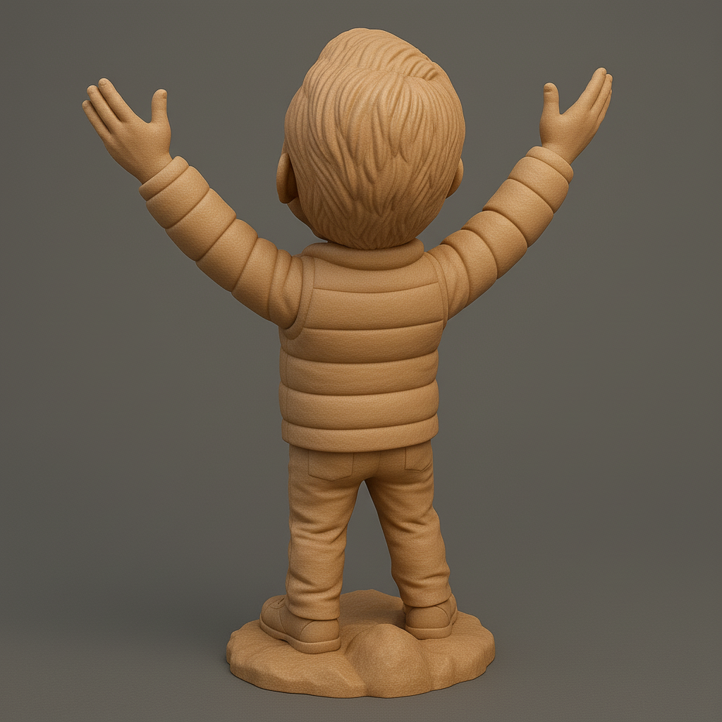 face anatomy 3d model-create 3d face model from photo_Joyful Adventurer Statue