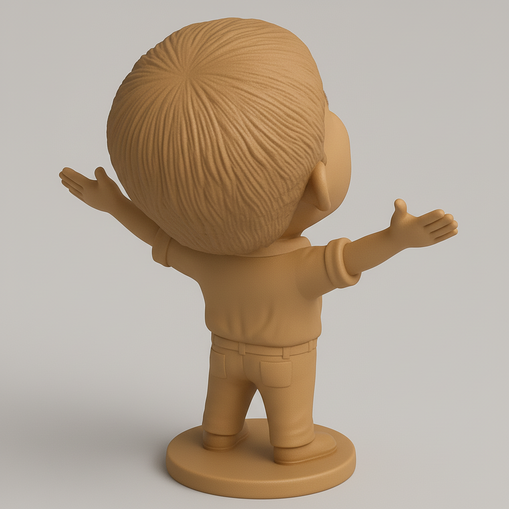 face anatomy 3d model-create 3d face model from photo_Joyful Embrace Figurine: Spread Happiness!