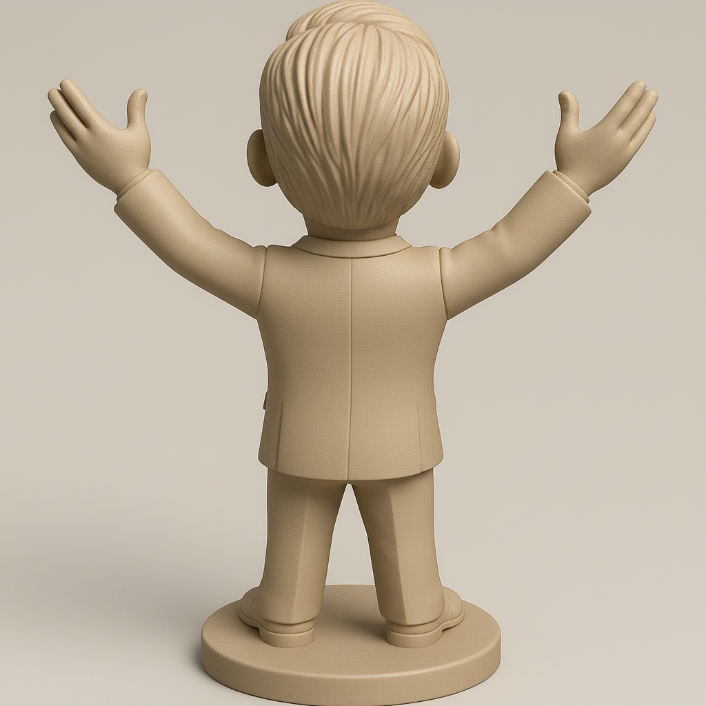 face anatomy 3d model-create 3d face model from photo_Cheerful Businessman Figurine