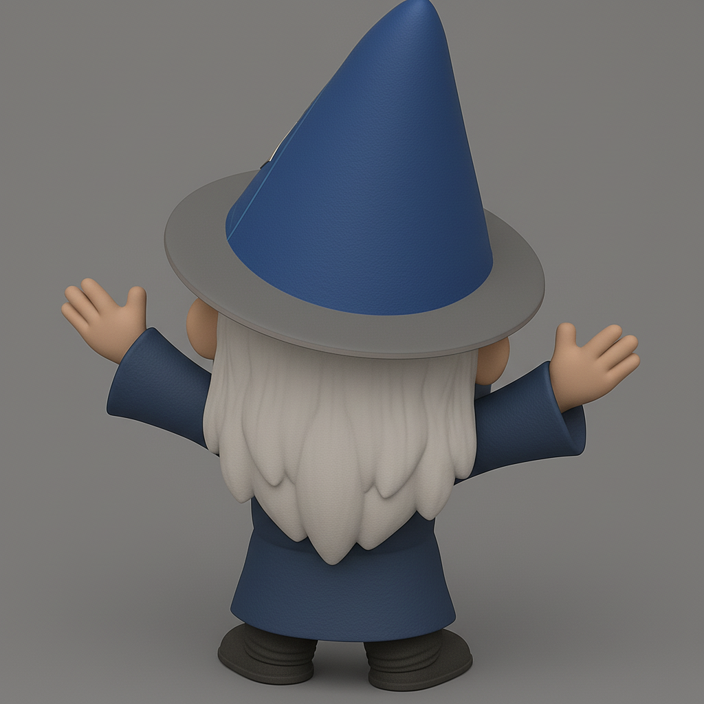 face to 3d model ai-3D portrait printing from photo_Waving Wizard Gnome 'Tier BND' Collectible - Funko Style