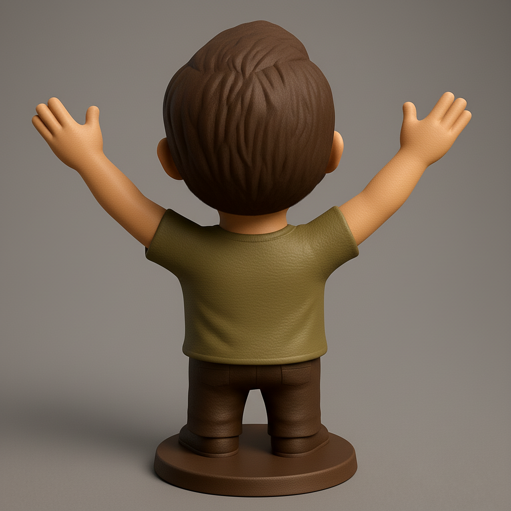 face anatomy 3d model-create 3d face model from photo_Optimistic Bobblehead: Your Daily Dose of Joy!