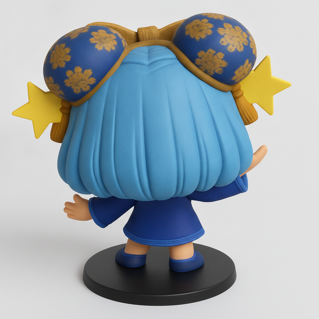 face to 3d model ai-3D portrait printing from photo_Kawaii Chibi Girl Collectible - Fun FDM Print!