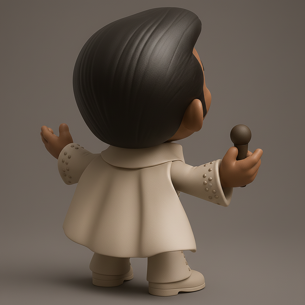 face anatomy 3d model-create 3d face model from photo_Fun Retro Elvis-Inspired Figurine