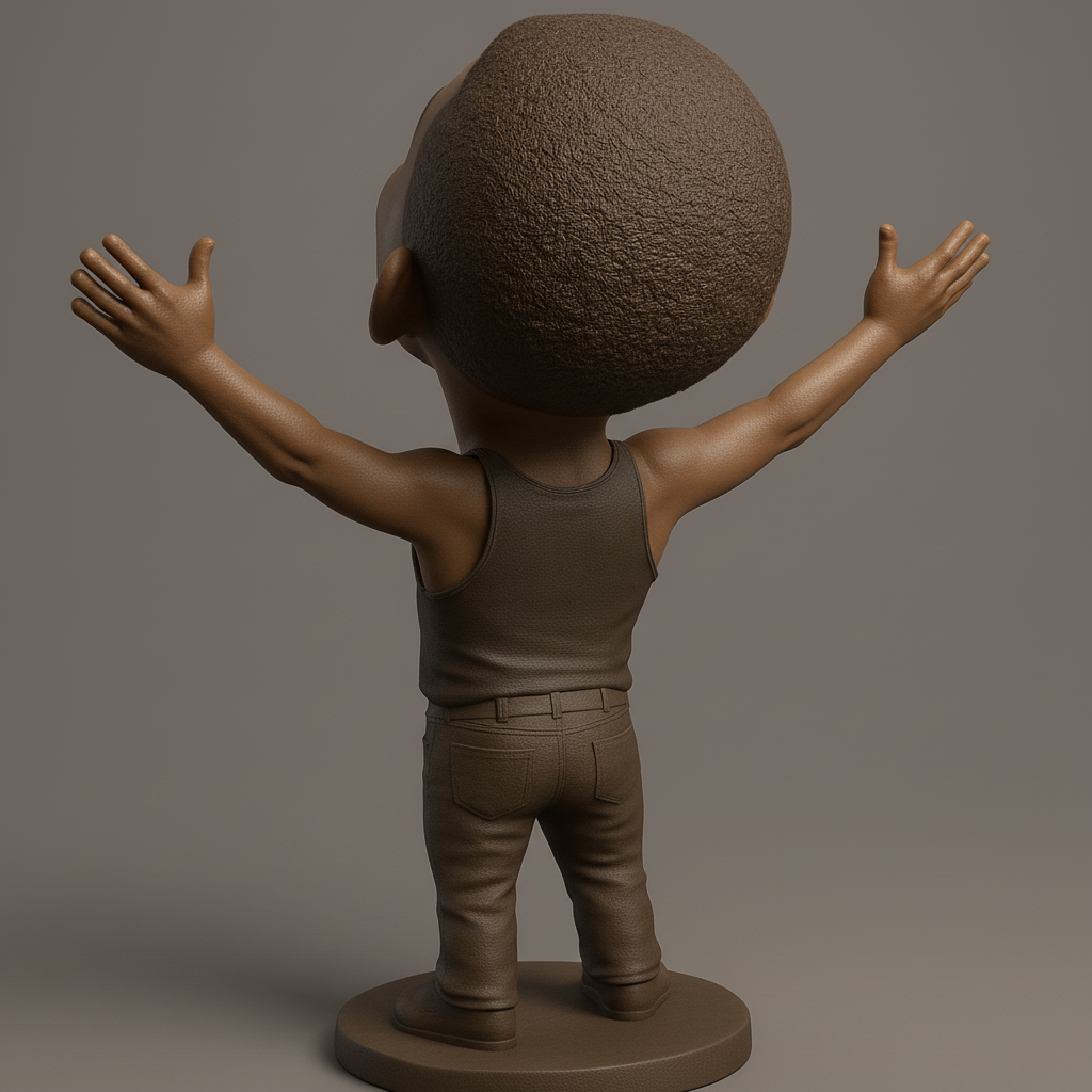 face anatomy 3d model-create 3d face model from photo_Radiant Joy Bobblehead: A Symbol of Happiness!