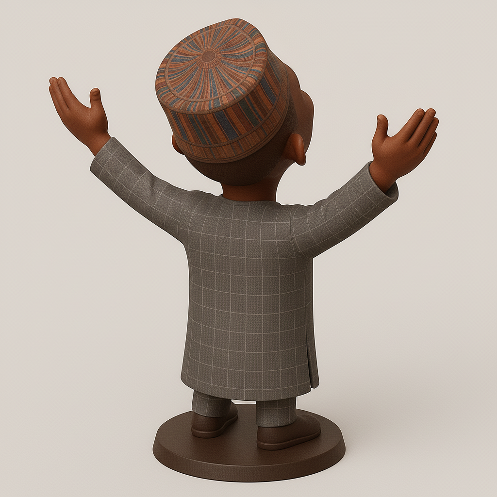 silhouette 3d printer maker-3d portrait printing_Joyful Celebration Figurine