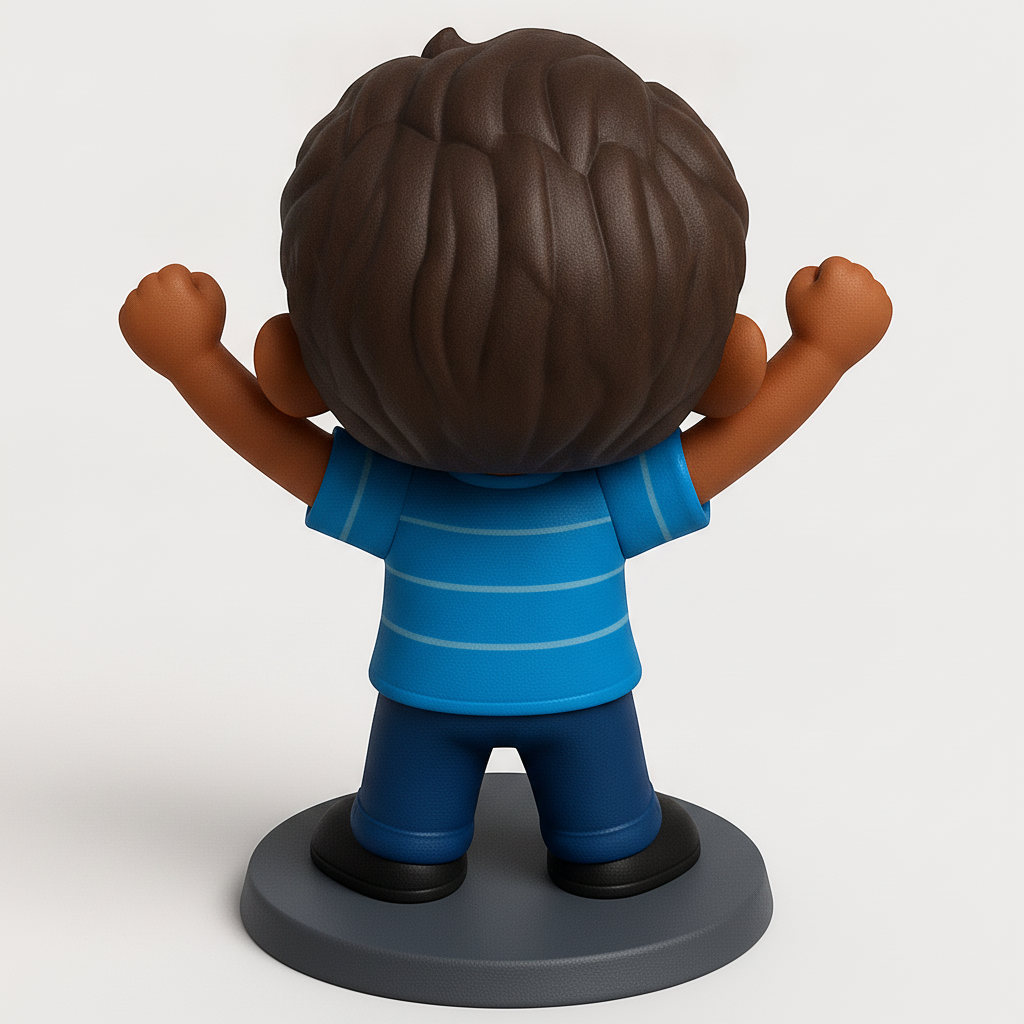face anatomy 3d model-create 3d face model from photo_Happy Kid Trophy: Celebrate Victories with this Fun 3D Print