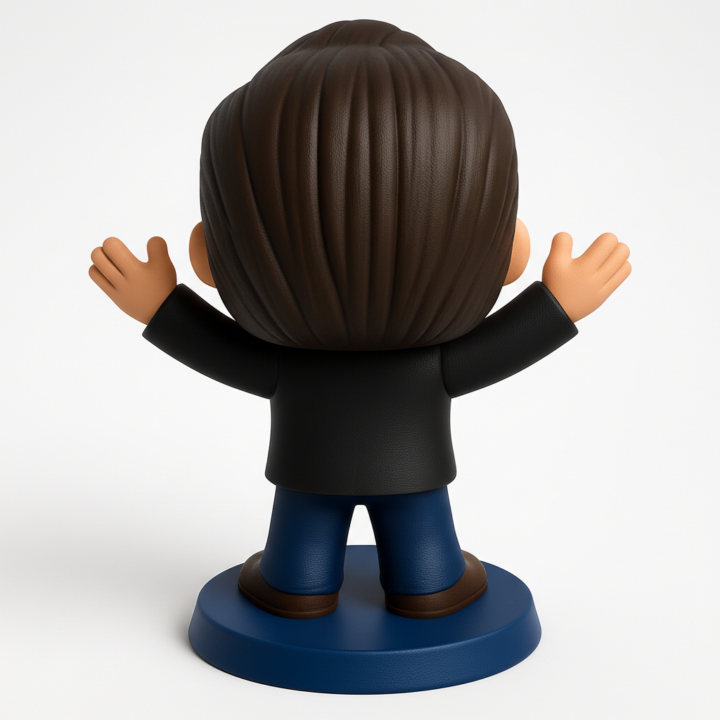 face anatomy 3d model-create 3d face model from photo_Enthusiastic Pop-Style Collectible Figure