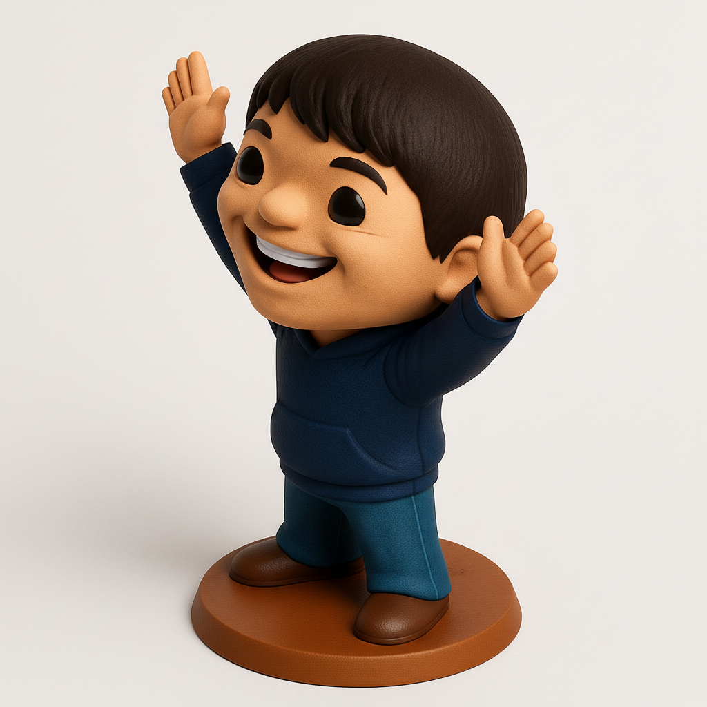 face to 3d model ai-3D portrait printing from photo_Happy Kiddo Figurine - Spread Joy with This 3D