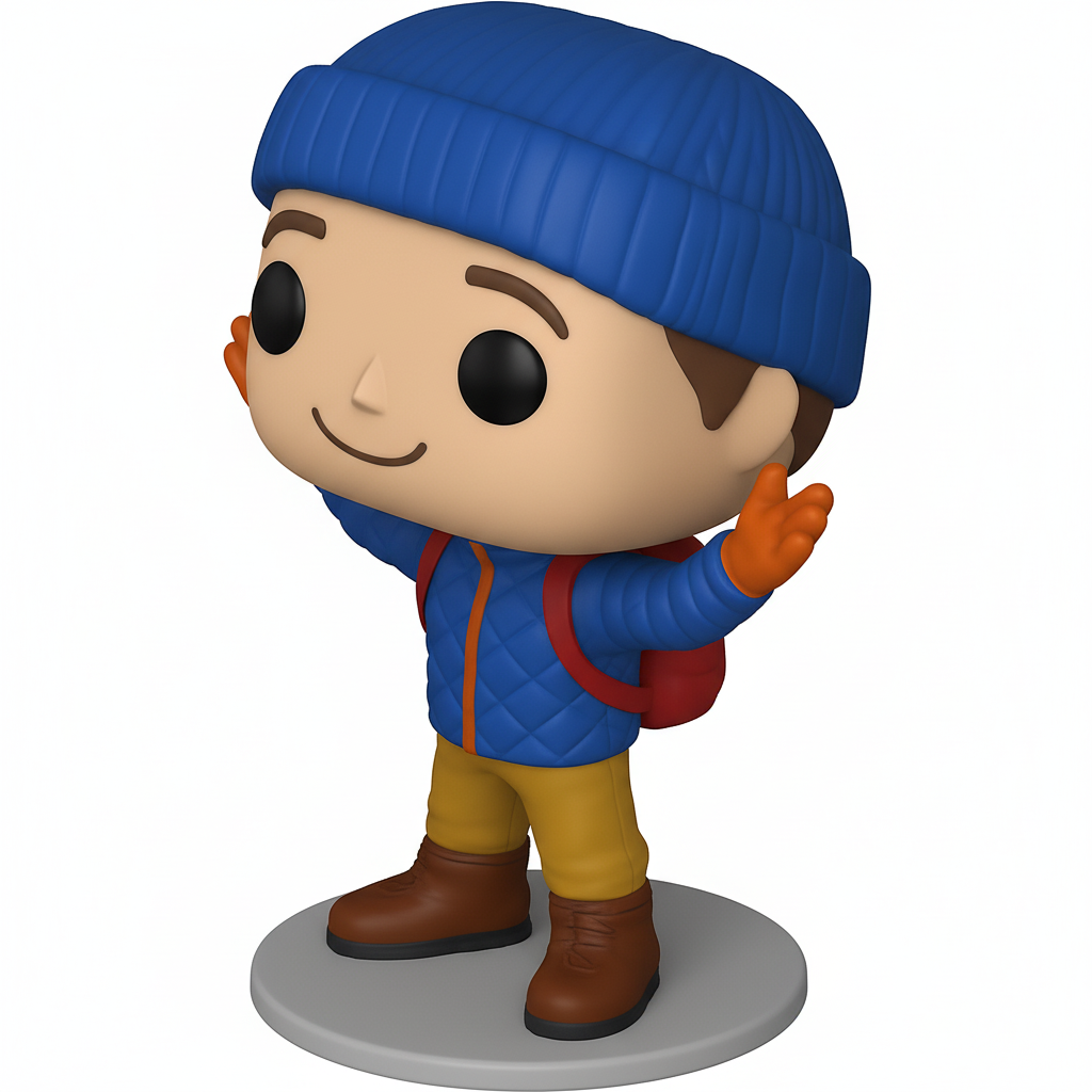 face to 3d model ai-3D portrait printing from photo_Happy Explorer Funko Pop Style 3D Print