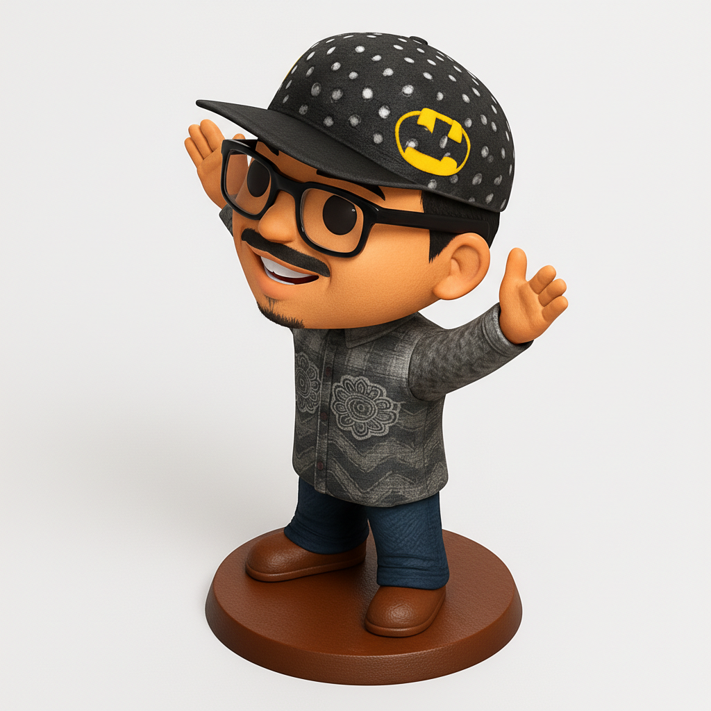 face anatomy 3d model-create 3d face model from photo_Vibrant Cartoon Figurine: crypto Amin