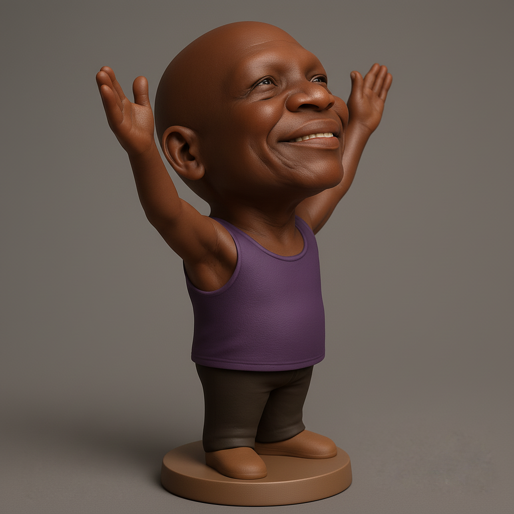 face anatomy 3d model-create 3d face model from photo_Pure Joy Bobblehead: Uplifting Desk Companion