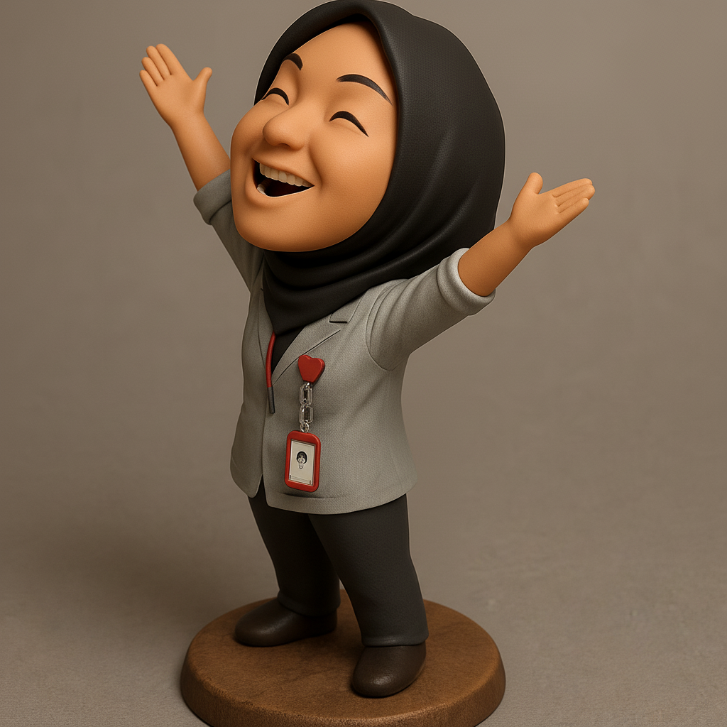 face anatomy 3d model-create 3d face model from photo_Celebrate Success: Joyful Professional Desk Buddy