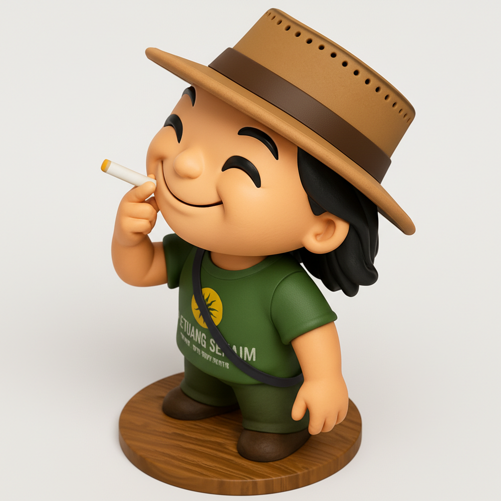 face anatomy 3d model-create 3d face model from photo_Petuang Senyum Figurine: Bring Joy to Your Desk!