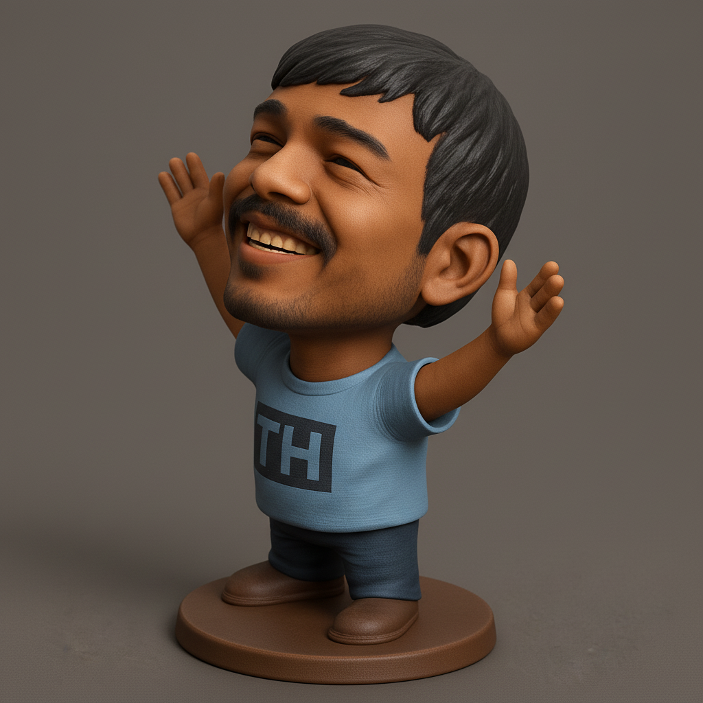 face anatomy 3d model-create 3d face model from photo_Print Your Joy! Customizable Bobblehead Figurine