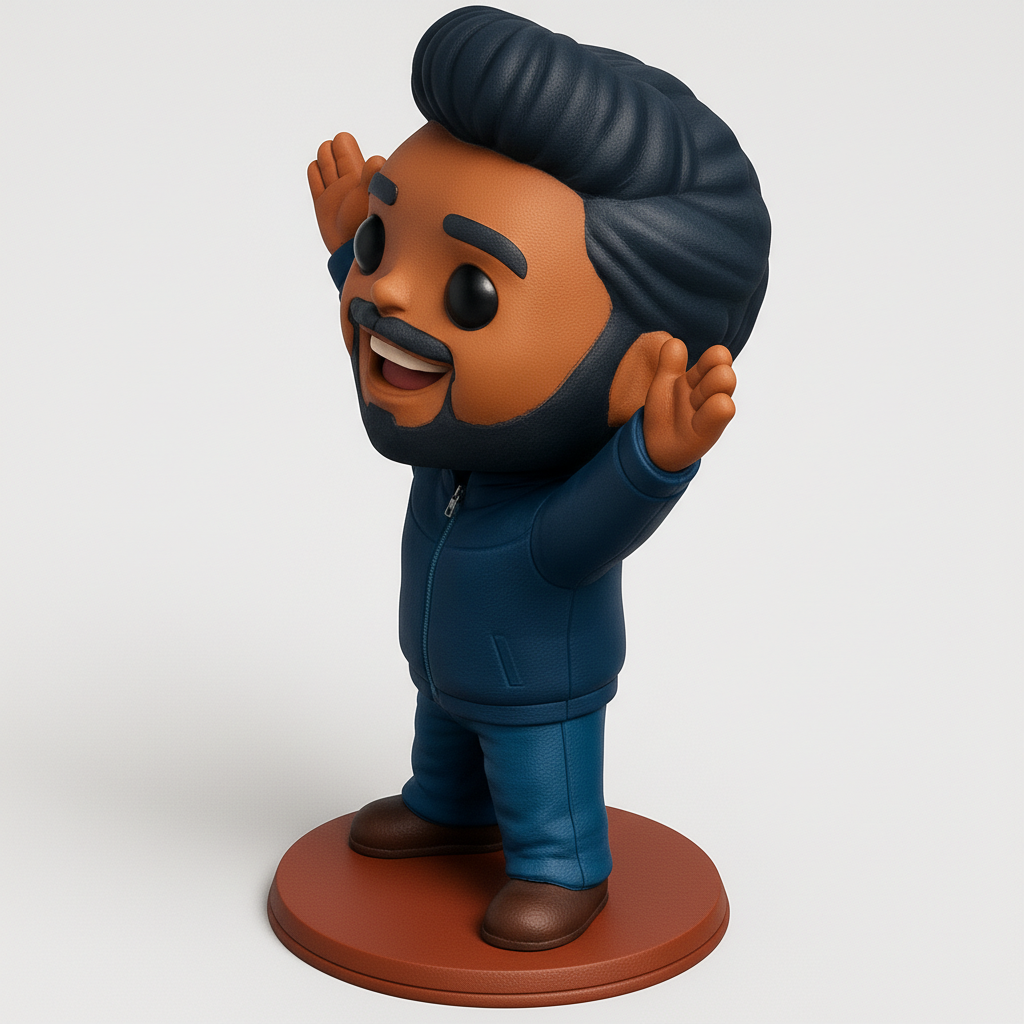 face anatomy 3d model-create 3d face model from photo_Cheers! Happy Man Figure for Desk Decor