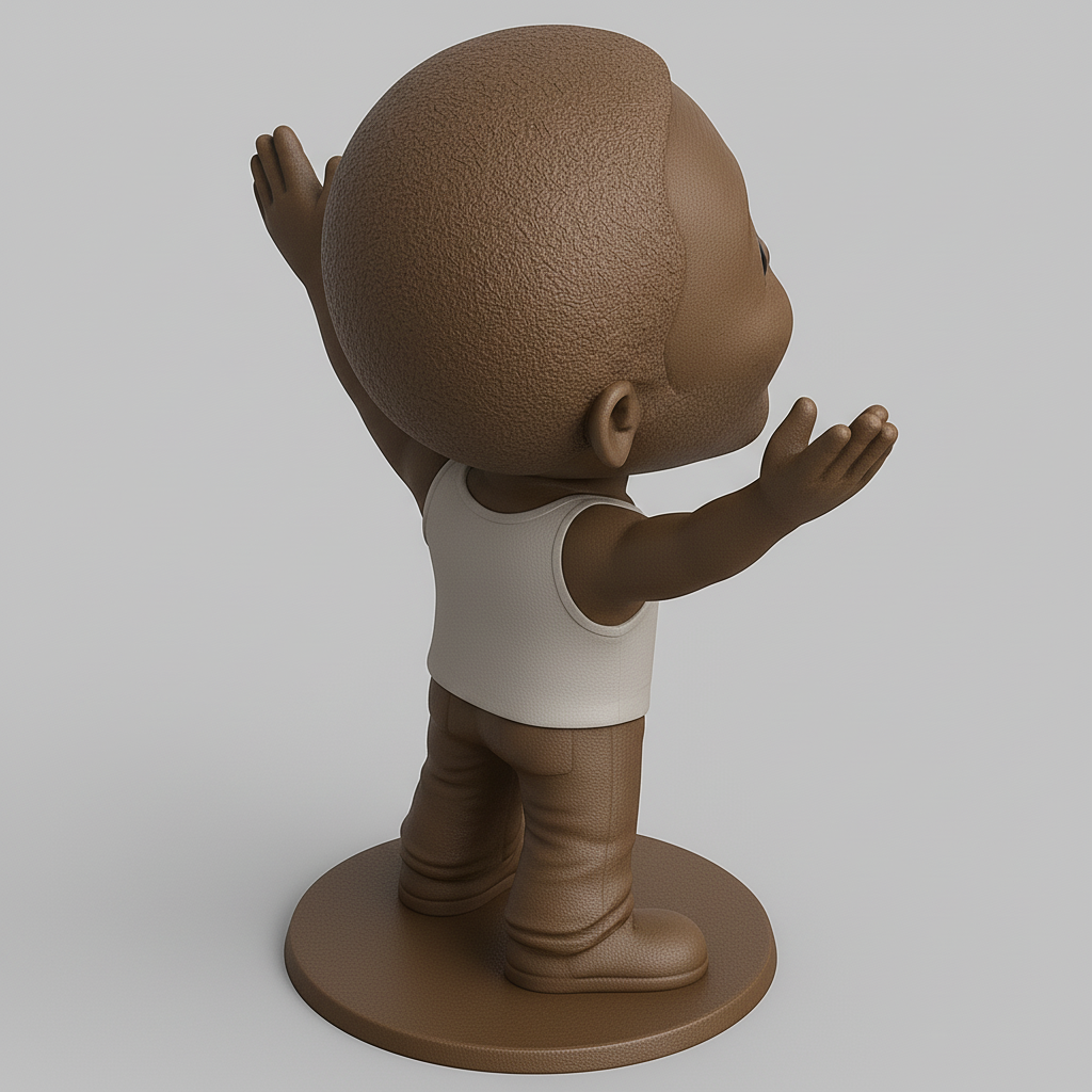 face anatomy 3d model-create 3d face model from photo_Celebrate Joy: Happy Hugs Figurine 3D Print