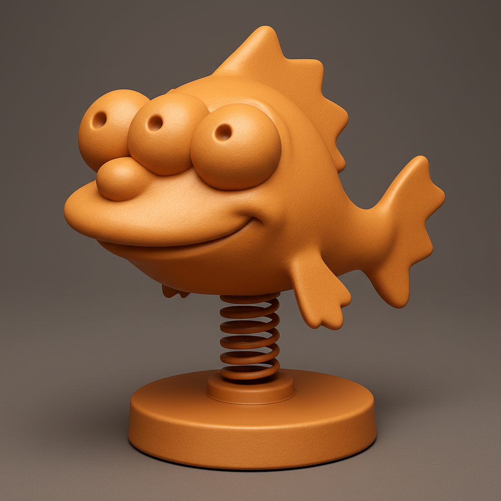 face anatomy 3d model-create 3d face model from photo_Fun Springy Fish Toy for All Ages