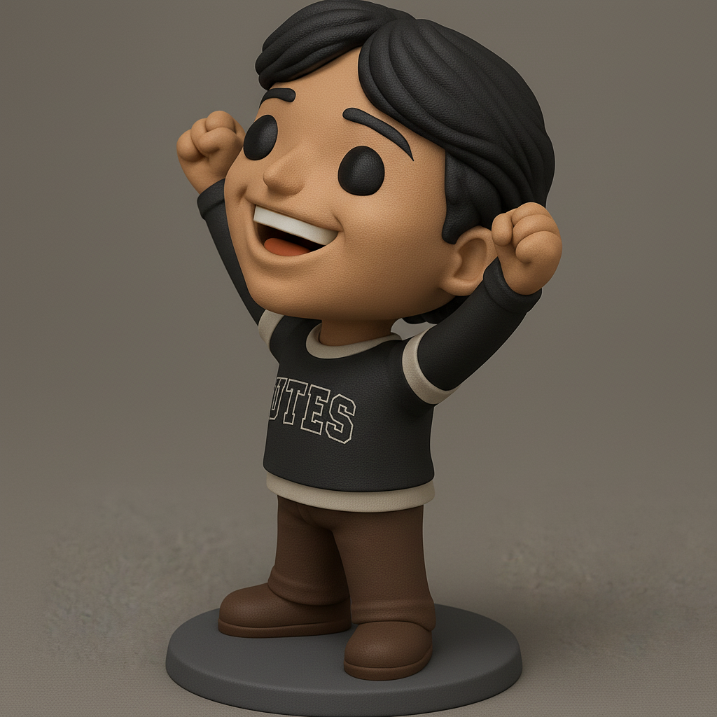 face anatomy 3d model-create 3d face model from photo_Utes Fan Figurine: Celebrate Victory & Team Spirit!