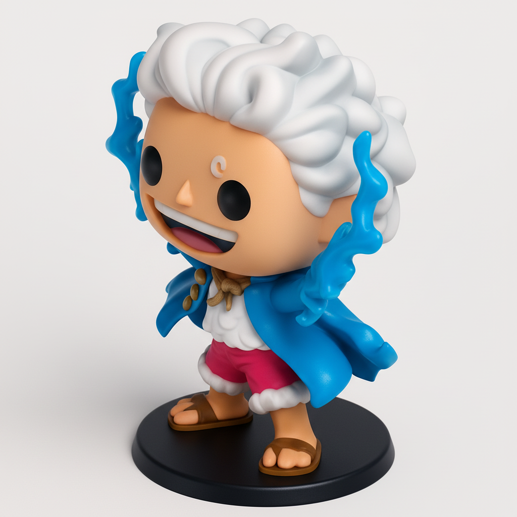 face anatomy 3d model-create 3d face model from photo_Gear 5 Luffy  -  Nika!