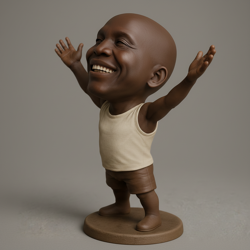 face to 3d model ai-3D portrait printing from photo_Pure Joy Character: Embrace Happiness 3D Print
