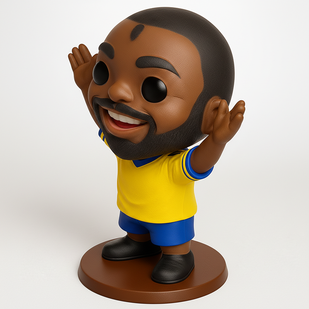 face anatomy 3d model-create 3d face model from photo_Joyful Fan Collectible: Smile & Celebrate!