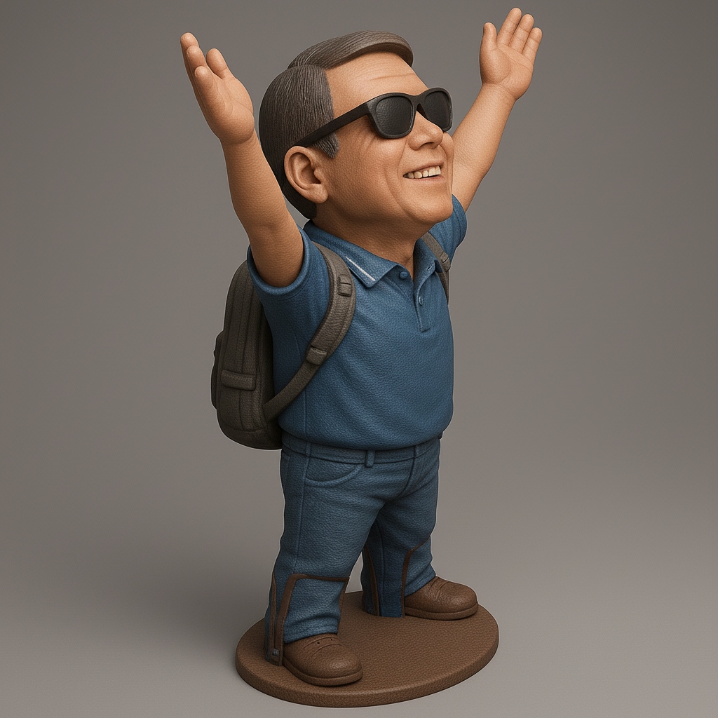 face anatomy 3d model-create 3d face model from photo_Joyful Explorer 3D Model