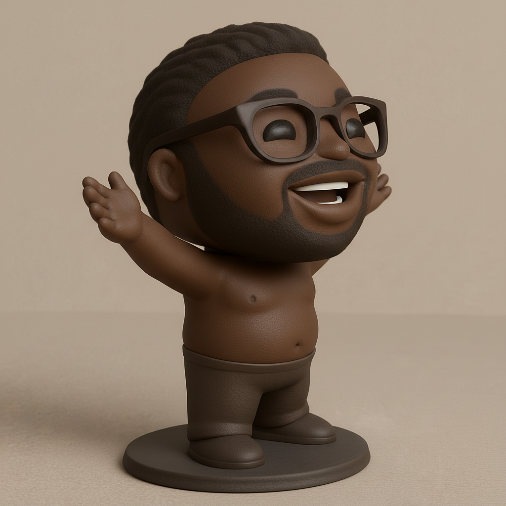 face anatomy 3d model-create 3d face model from photo_Joyful Buddy Desk Figure: Spread Smiles & Good Vibes