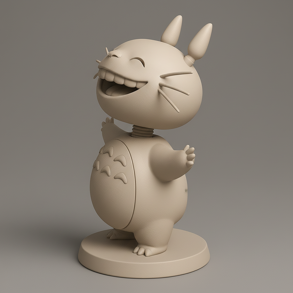 silhouette 3d printer maker-3d portrait printing_Joyful Rotating Character Model