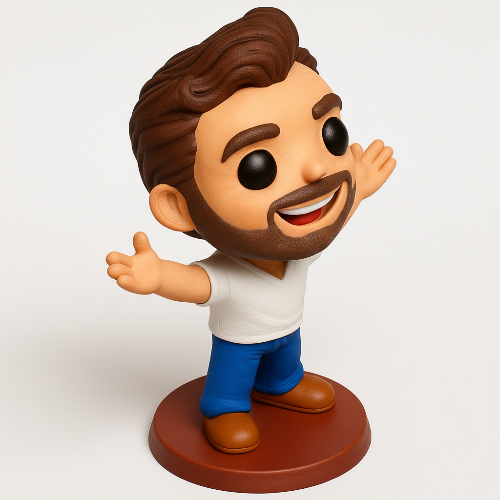 face anatomy 3d model-create 3d face model from photo_Warm Welcome Figure: Print Your Own Friendly Desk Pal