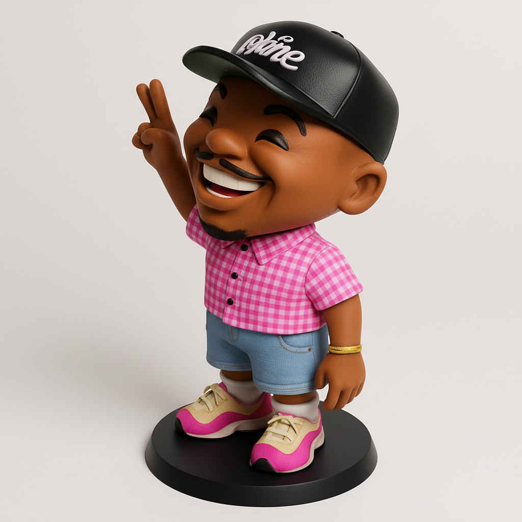 face anatomy 3d model-create 3d face model from photo_Chance Inspired Bobblehead: Peace Sign & Big Smile