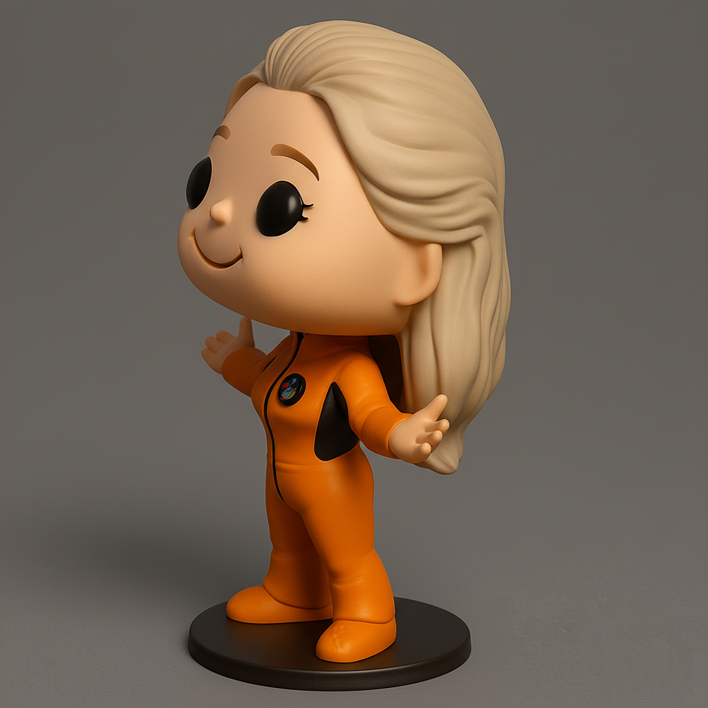 face anatomy 3d model-create 3d face model from photo_Space Explorer Funko Pop-Style Figurine