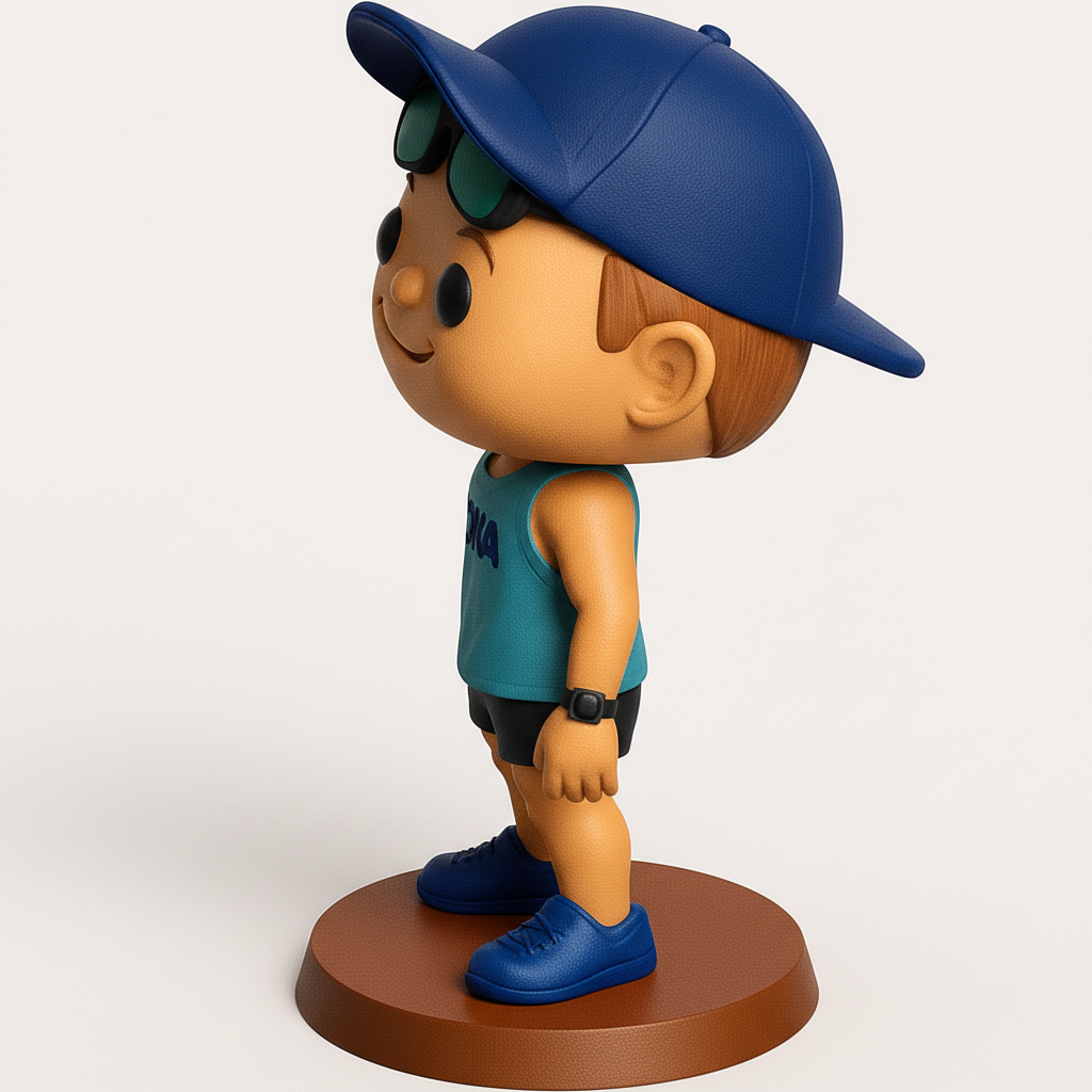 face to 3d model ai-3D portrait printing from photo_HOKA Runner Fan Collectible 3D Model - Print Your Hero!