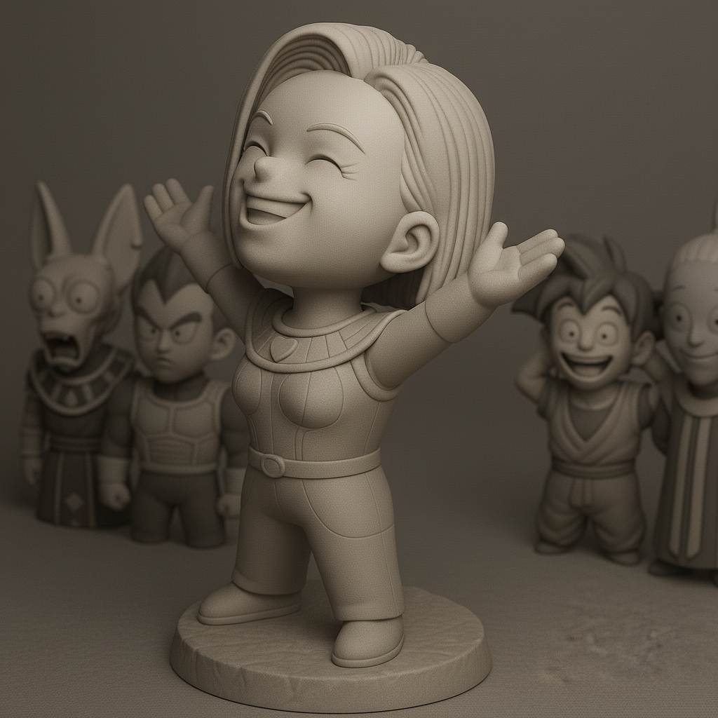 silhouette 3d printer maker-3d portrait printing_Heroic Character Figurines Set