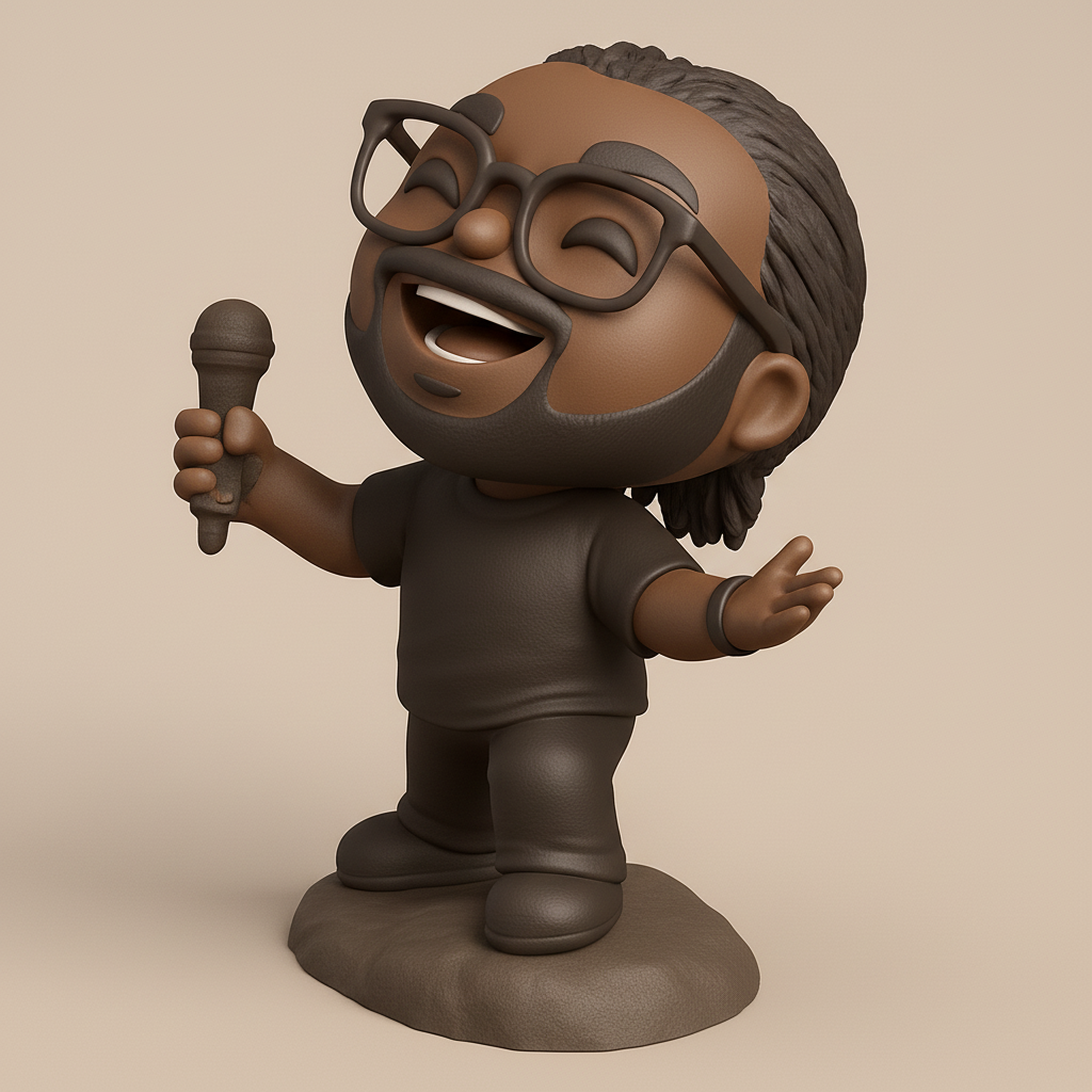 face anatomy 3d model-create 3d face model from photo_Stage Performer Mini-Statue: Unleash Your Inner Star!