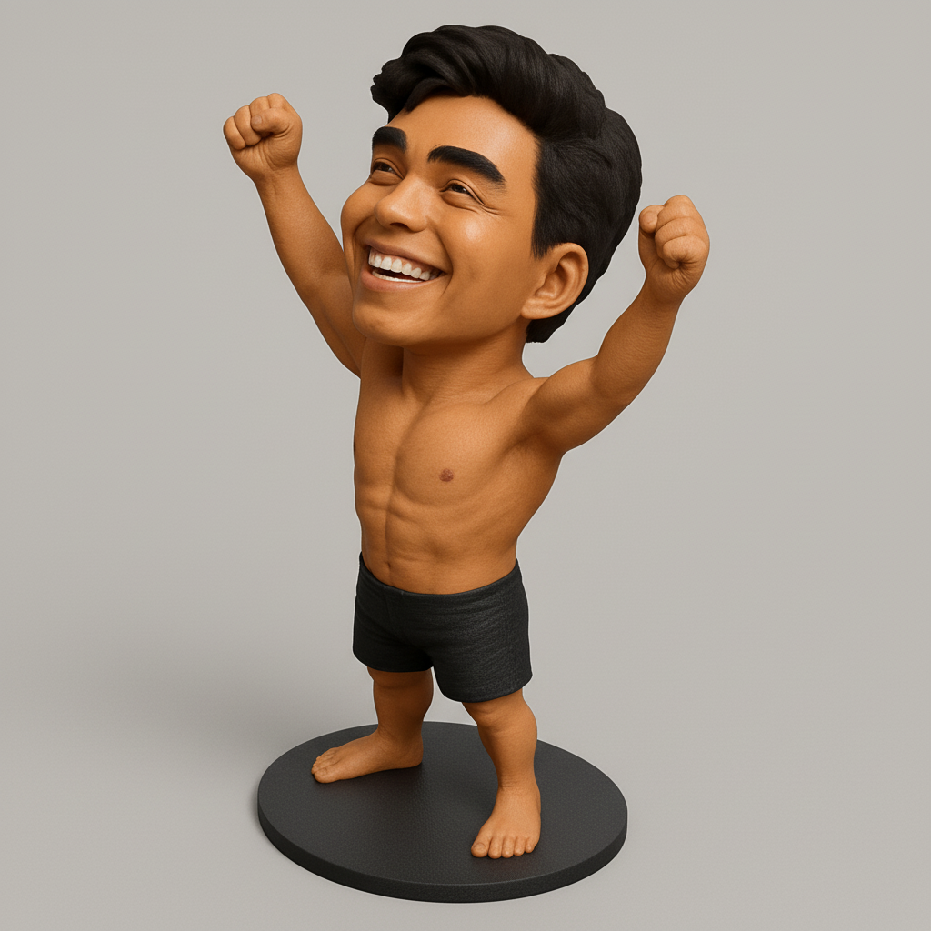 face anatomy 3d model-create 3d face model from photo_Victory Bobblehead: Celebrate Your Achievements!